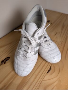 adidas Taekwondo Lace W White Silver Leather Sneakers US 7.5